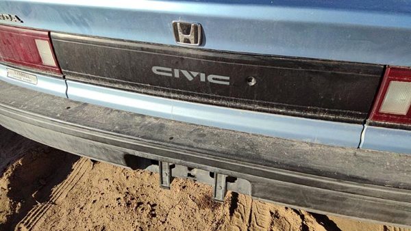 1988-1989 Honda Civic License Plate Trim Surround Panel Tail Trunk Finish Sedan — photo 1