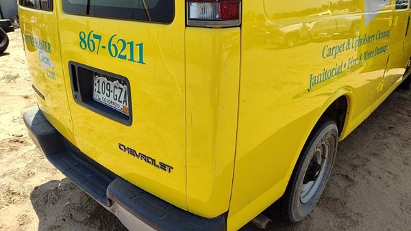 96-02 Express Van 2500 Passenger Right Rear Moulding On Quarter Panel Oem Yellow — photo 2