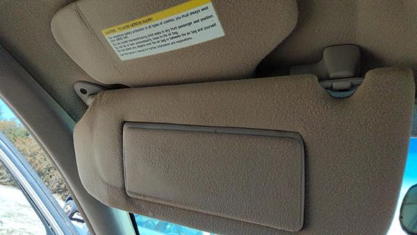 1997 Park Ave Ultra Driver Left Sun Visor Oem Tan 562 — photo 5