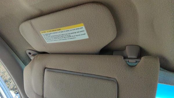 1997 Park Ave Ultra Driver Left Sun Visor Oem Tan 562 — photo 6
