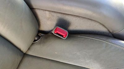 98-01 Olds Bravada Passenger Right Front Seat Belt Buckle Receiver Pewter 922