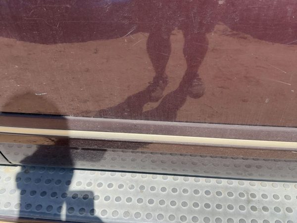 04-05 Durango Passenger Right Front Moulding From Door Trim Strip Molten Red Pr8 — photo 4
