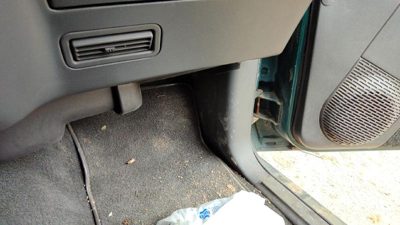 1995-1997 S10 Blazer Passenger Right Lower Kick Trim Panel Oem Gray