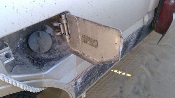 1981-1987 Isuzu Pup Pickup Fuel Tank Door With Hinge Gas Lid Oem Filler Red — photo 9