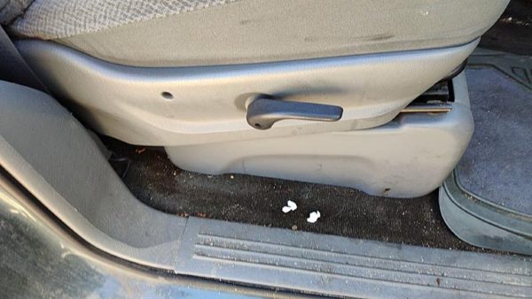 04-07 Dodge Caravan Passenger Right Side Seat Trim Panel Oem Slate Gray D5 — photo 3