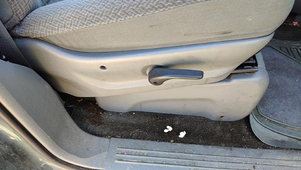 04-07 Dodge Caravan Passenger Right Side Seat Trim Panel Oem Slate Gray D5 — photo 2