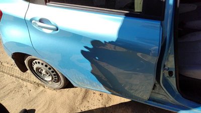 2015 Nissan Versa Rear Door RH Blue Rbe