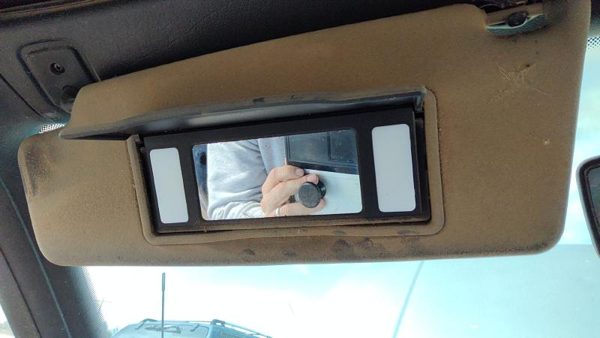 2000-2011 Vw Cabrio Convertible Driver Left Sun Visor Oem Black — photo 6