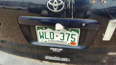 00-03 Sienna License Plate Trim Surround Panel Oem Tail Trunk Finish Blue 8Q0