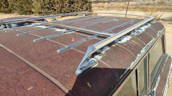 84 Jeep Grand Wagoneer Complete Luggage Rack Assembly Roof Rails With Cross Bars — photo 8