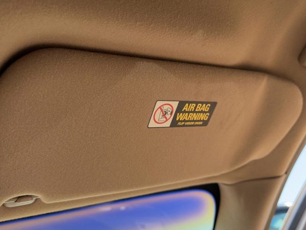 2001 Lincoln LS Passenger Right Sun Visor OEM Illuminated Tan 4H 1W4Z5404104AAA — photo 2