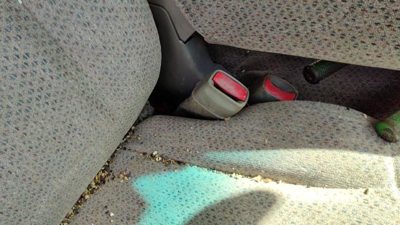 99 Silverado 1500 Passenger Right Front Seat Belt Buckle Receiver Oem Gray 92D
