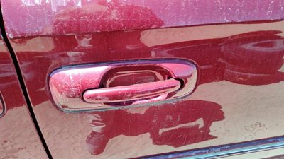 01-07 Town Country Driver Left Rear Outside Door Handle Oem Back Red Prh