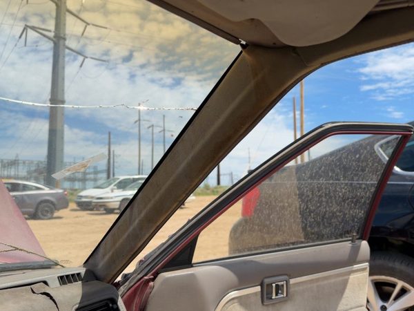 85-88 Nissan Maxima Passenger Right A Pillar Trim Windshield Post Panel Oem Gray — photo 3