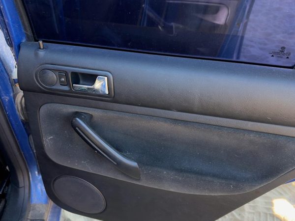 01-02 Vw Jetta Passenger Right Rear Door Trim Panel With Switches Back Gls Black — photo 7