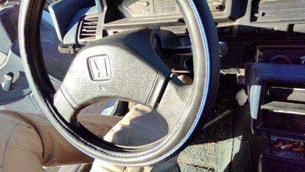 1988-1991 Honda Civic Steering Wheel Oem Blue Sedan — photo 4