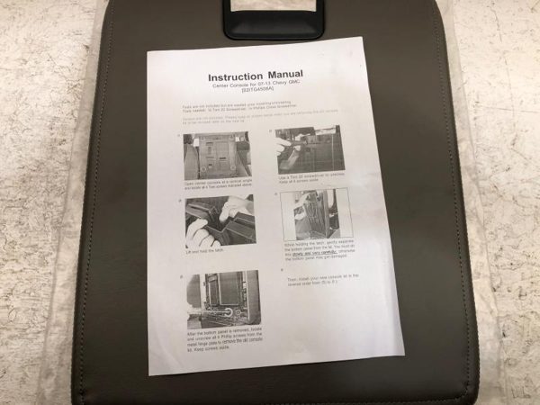 2011-2014 Chevy Silverado 1500 Center Console Lid Gray 20943731 — photo 11