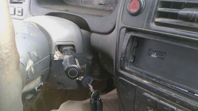 96-98 Honda Civic Steering Column Trim Surround Collar Oem Plastic Housing Gray
