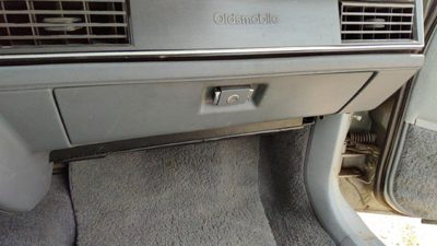 1990-1991 Olds 88 Glove Box Assembly Complete Door With Latch Oem Gray