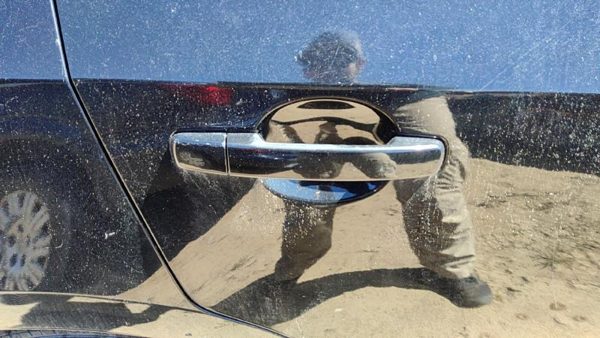 07-12 Nissan Sentra Passenger Right Rear Outside Door Handle Oem Back Black Kh3 — photo 2