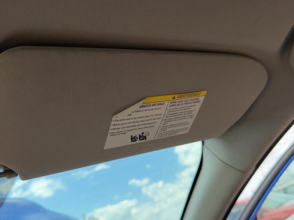 2011-2012 Nissan Sentra Passenger Right Sun Visor Oem Sunroof Charcoal X — photo 2