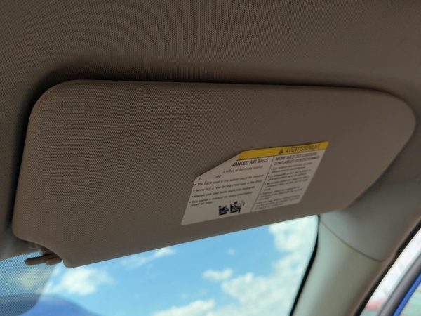 2011-2012 Nissan Sentra Passenger Right Sun Visor Oem Sunroof Charcoal X — photo 3