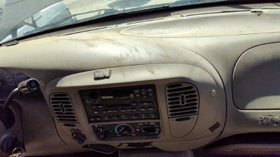 97-02 Expedition Trim Bezel Around Speedometer Oem Dash Surround Panel Tan Fh