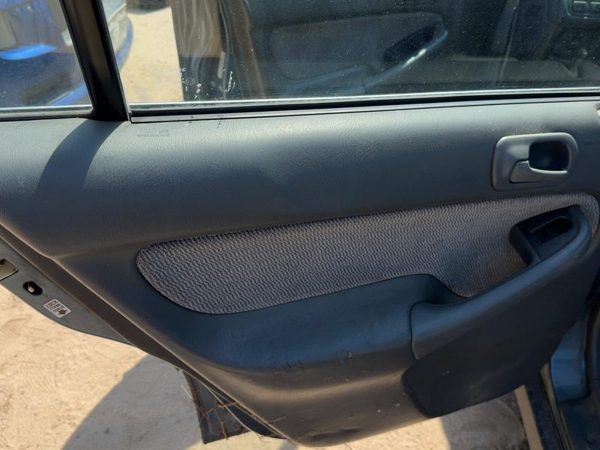 1996-1998 Honda Civic Driver Left Rear Door Trim Panel With Switches Back Gray F — photo 3