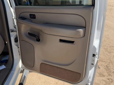 04-07 Silverado 2500 Passenger Right Rear Door Trim Panel With Switches Tan 52D