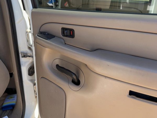 04-07 Silverado 2500 Passenger Right Rear Door Trim Panel With Switches Tan 52D — photo 2