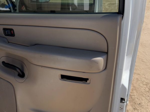 04-07 Silverado 2500 Passenger Right Rear Door Trim Panel With Switches Tan 52D — photo 6