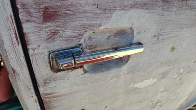1971 Chevy Van G20 Passenger Right Front Outside Door Handle Oem