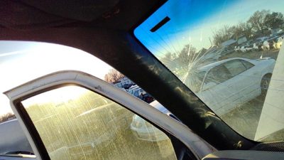 88-94 Gmc Sierra 2500 Driver Left A Pillar Trim Windshield Post Panel Oem Blue