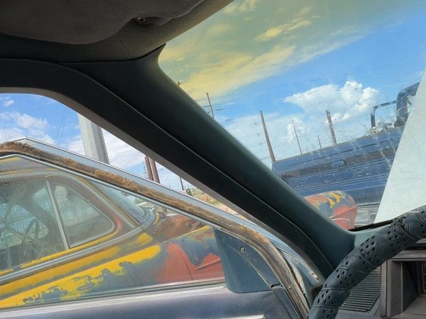 1986-1991 Olds 88 Driver Left A Pillar Trim Windshield Post Panel Oem Blue — photo 3