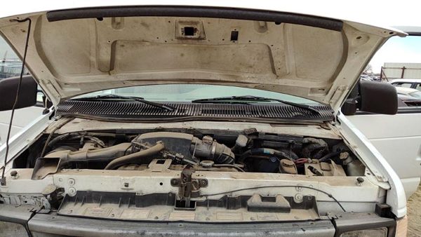 1992-1998 Ford Van E250 Pair Of Hood Hinges Right Left Set Assembly Oem White — photo 1