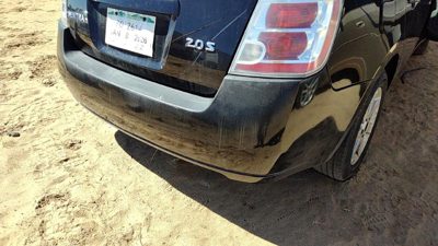 2007-2008 Nissan Sentra Rear Bumper Cover Assembly Oem Back 2.0L Black Kh3