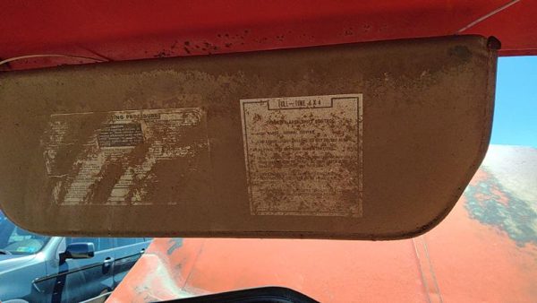 1973-1974 Chevy Silverado K10 Driver Left Sun Visor Oem — photo 4
