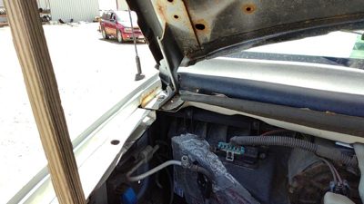 03-24 Chevy Express Van Passenger Right Hood Hinge Assembly Oem White 50U
