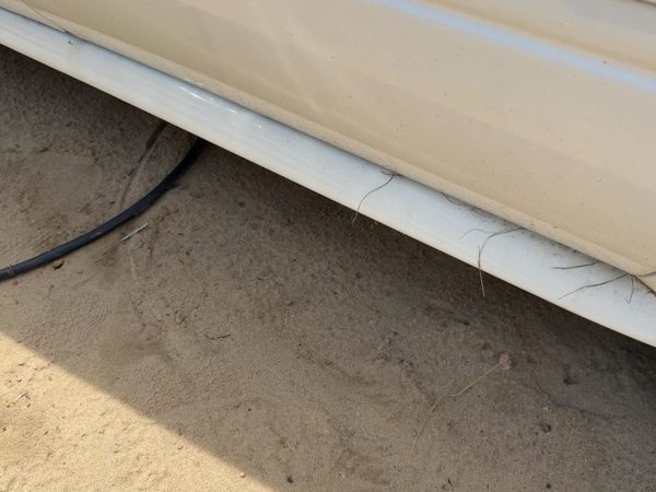 00-05 Lesabre Driver Left Lower Rocker Panel Moulding Side Skirt Oem White 40U — photo 6