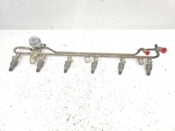 1987-1996 Ford F150 Complete Fuel Rail With Injectors Set Loaded Oem 4.9L — photo 1