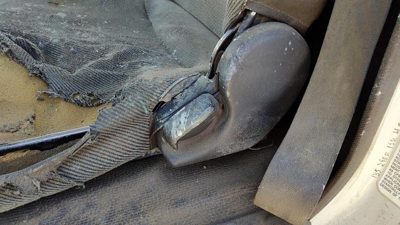 95-07 Isuzu Npr Driver Left Side Seat Trim Panel Oem Gray