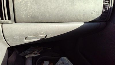 99-04 Jeep Grand Cherokee Glove Box Assembly Complete Door With Latch Oem Gray