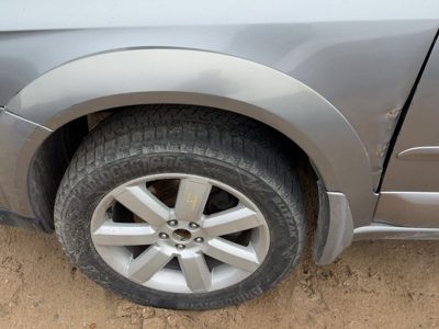05-09 Legacy Outback Driver Left Front Wheel Flare Moulding Fender Silver Slq