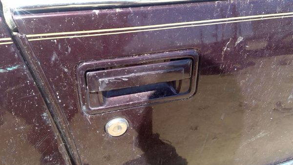 93 Cadillac Fleetwood Passenger Right Front Outside Door Handle Oem Lever Maroon — photo 5