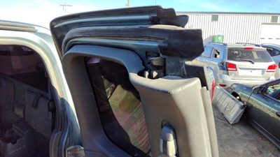 2004-2012 Gmc Canyon Driver Left Rear Door Latch With Rods/Cables Oem Back