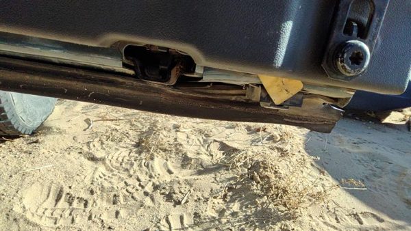 2004-2012 Gmc Canyon Driver Left Rear Door Latch With Rods/Cables Oem Back — photo 4