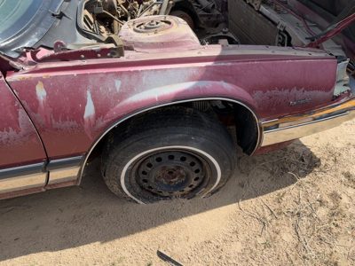 1985-1990 Buick Park Ave Passenger Right Front Fender Oem Red 25526540