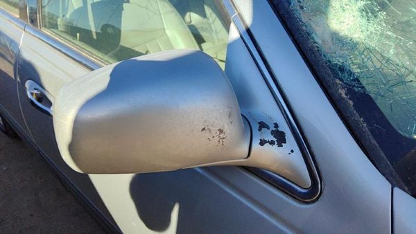 2003-2004 Lincoln Town Car Passenger Right Power Side Mirror Door Mounted Silver — photo 1