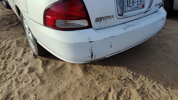 2000-2003 Nissan Sentra Rear Bumper Cover Assembly Oem Back White Qm1 H50225m025 — photo 2