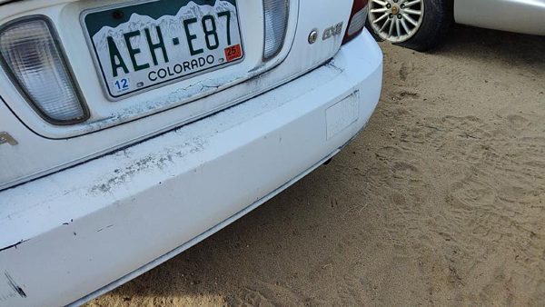 2000-2003 Nissan Sentra Rear Bumper Cover Assembly Oem Back White Qm1 H50225m025 — photo 4